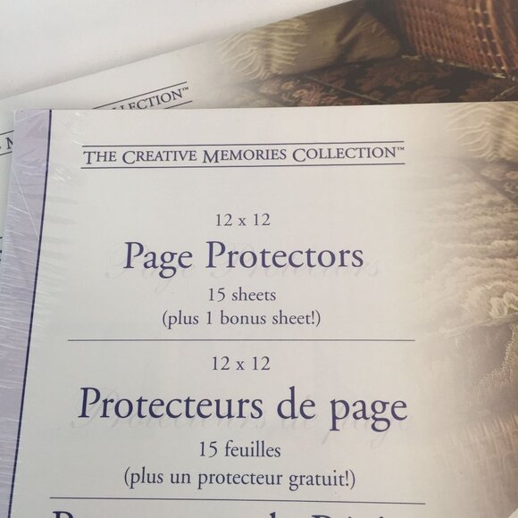 Creative Memories 12x12 Page Protectors 15 Sheets 2 Pack for Scrapbook Album New - Picture 2 of 3